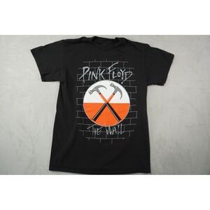 Pink Floyd T-Shirt Mens Small The Wall Hammer Black Graphic Rock Band Tee